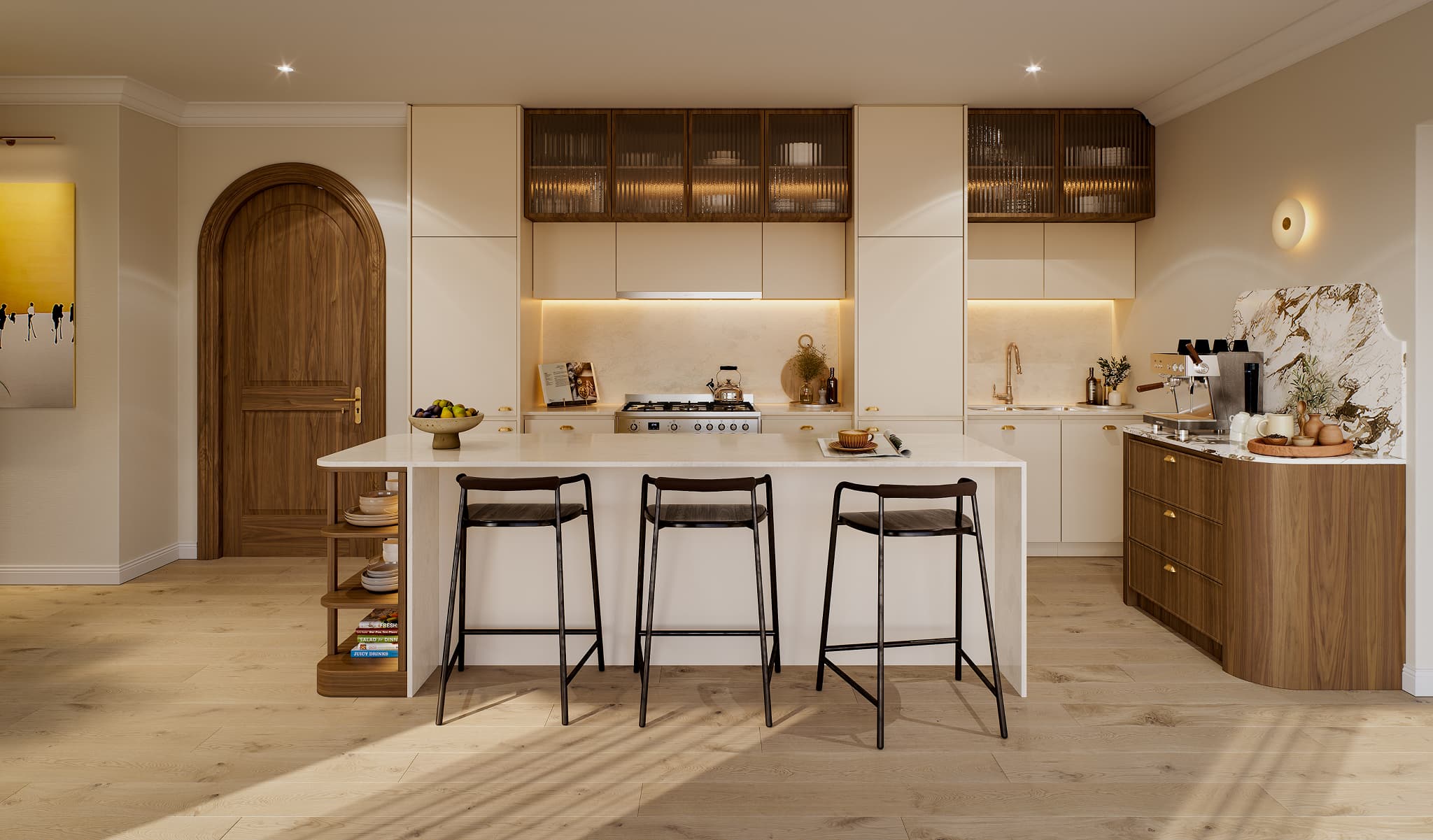Modern kitchen with island